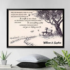 when we get to the end of our lives together old couples personalized canvas anniversary gift