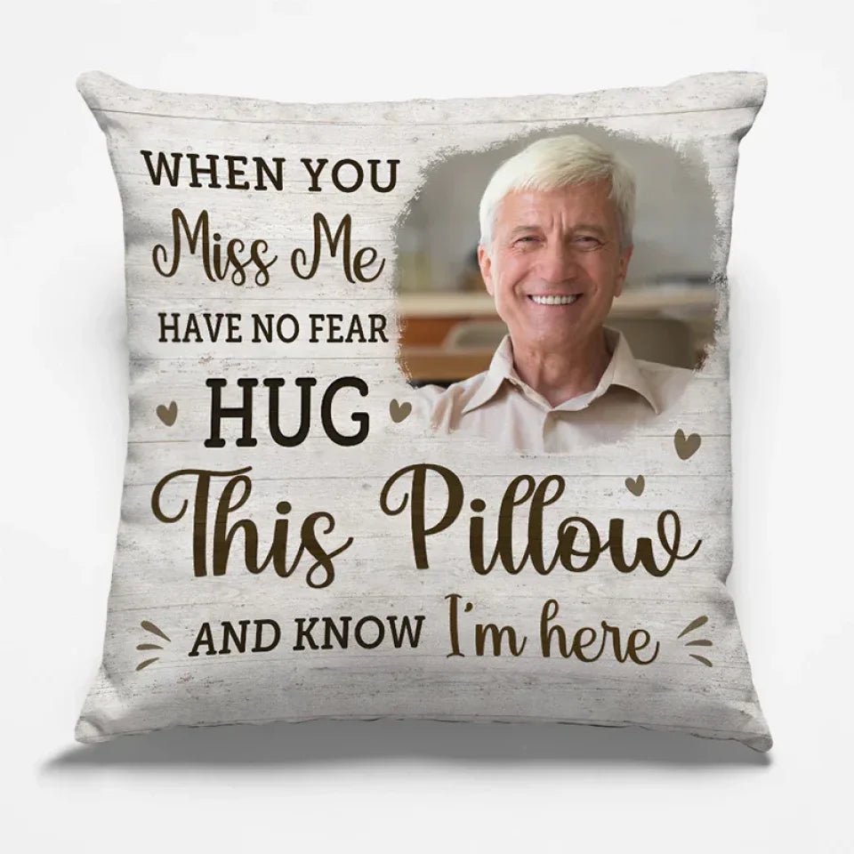 personalized photo with custom text pillow home remembrance pillow insert included