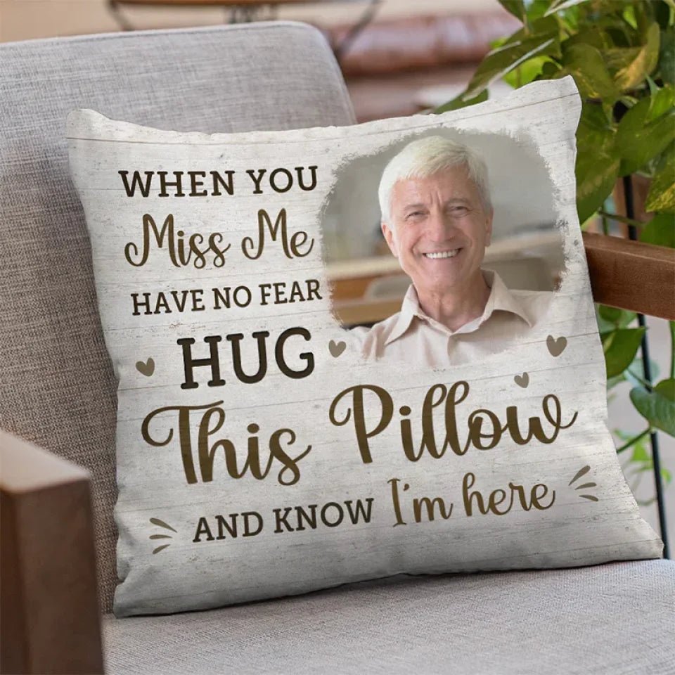 pillow personalized photo with custom text memorial keepsake pillow insert included