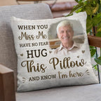 pillow personalized photo with custom text memorial keepsake pillow insert included