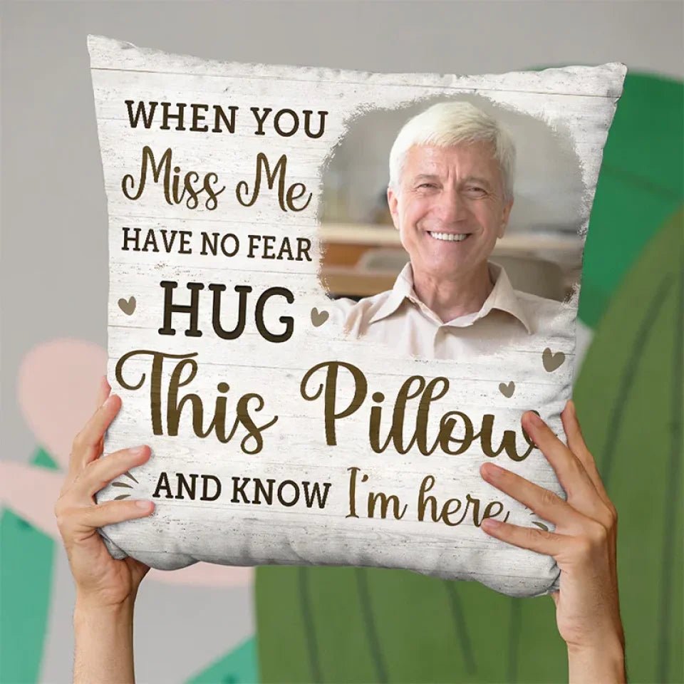 pillow personalized photo with custom text home remembrance