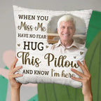 pillow personalized photo with custom text home remembrance