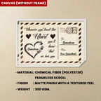 personalized names poster custom name design mothers day gift for grandma