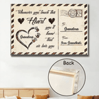 personalized poster whenever you touch this heart custom name design mothers day gift for grandma