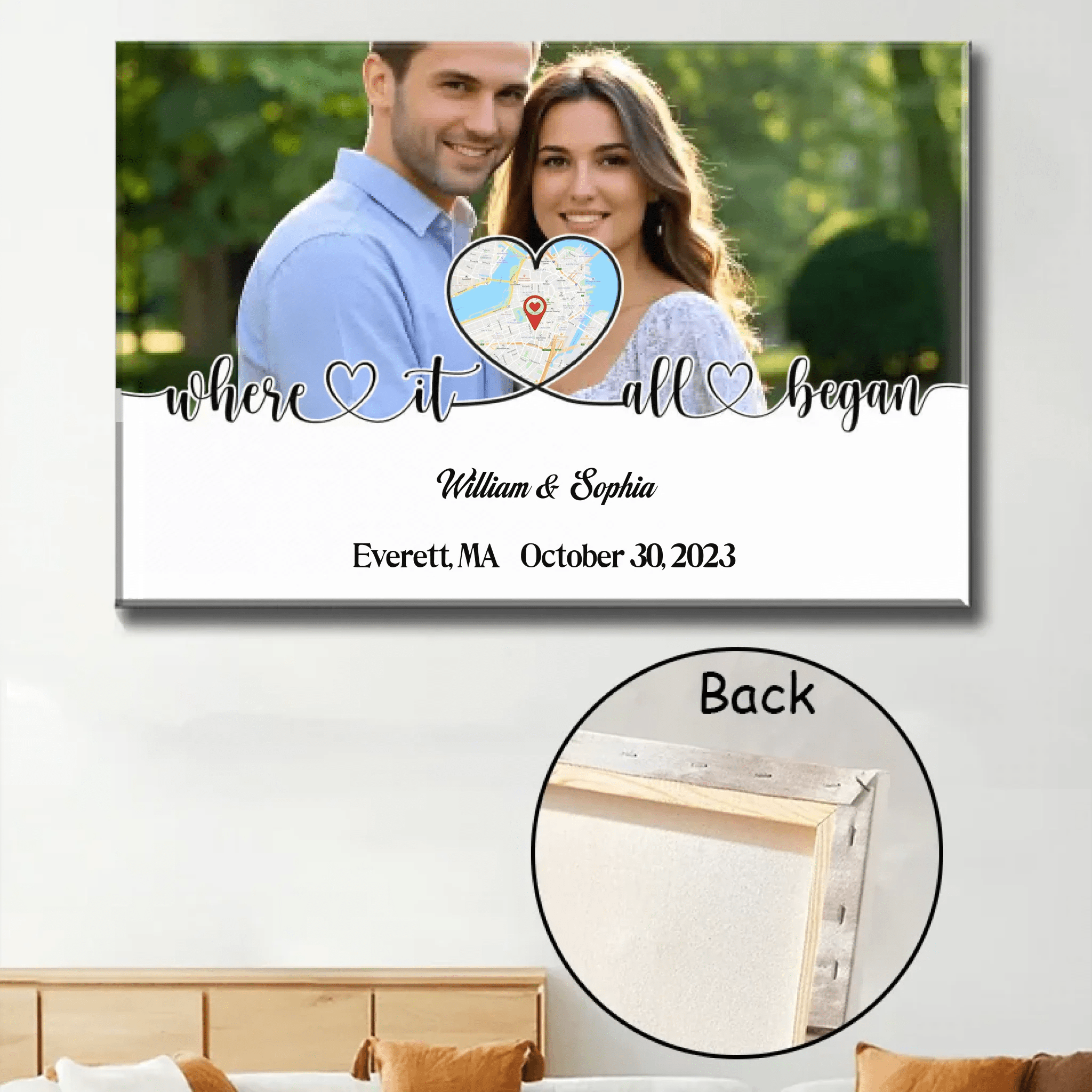 Canvas or Poster Print couple gift Poster and Canvas Poster Without Frame
