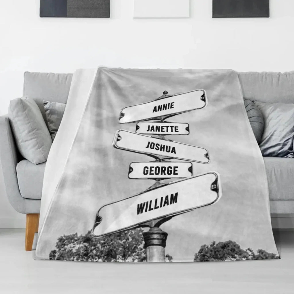 Where Love Never Ends - Family Personalized Custom Blanket - Gift For Family Members 716262 - M - DiyGiftly