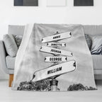Where Love Never Ends - Family Personalized Custom Blanket - Gift For Family Members 716262 - M - DiyGiftly