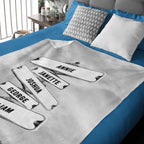 Where Love Never Ends - Family Personalized Custom Blanket - Gift For Family Members 716262 - M - DiyGiftly