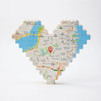 "Where Our Love Story Begins" – Personalized LEGO® Map Heart, Custom Location Print Brick Keepsake – Romantic Gift for Engagement, Wedding, Anniversary, Valentine's Day or New Home 1157628 - DiyGiftly
