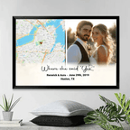 Where She Said Yes Custom Map Poster 747841 - DiyGiftly