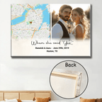 Where She Said Yes Custom Map Poster 747841 - DiyGiftly