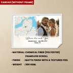 Where She Said Yes Custom Map Poster 747841 - DiyGiftly