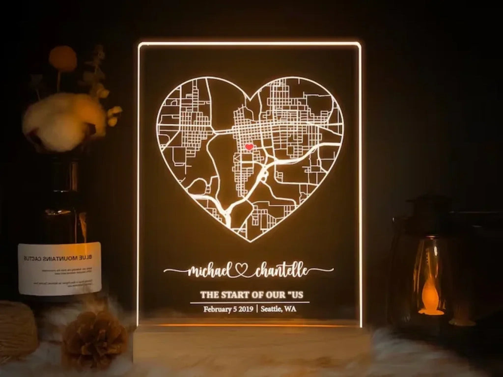 Where We Met Map, Personalised Anniversary gift, Where We Met Gift, First Date Gift, First Anniversary gift for him and her 760449 - DiyGiftly