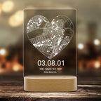 Where We Met Map, Personalised Anniversary gift, Where We Met Gift, First Date Gift, First Anniversary gift for him and her 760449 - DiyGiftly