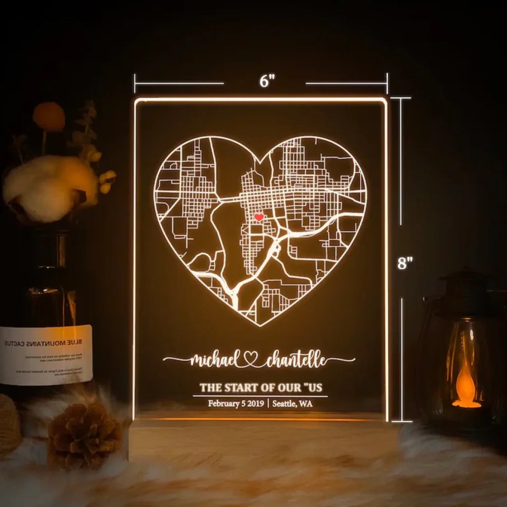 Where We Met Map, Personalised Anniversary gift, Where We Met Gift, First Date Gift, First Anniversary gift for him and her 760449 - DiyGiftly