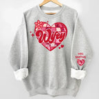 Wherever She Is, That's Where My Home Is - Couple Personalized Custom Unisex Sweatshirt With Design On Sleeve - Gift For Husband Wife, Anniversary 685998 - DiyGiftly