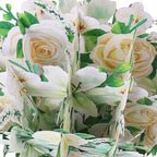 White Flowers 3D Greeting Card Box Card Flower Bouquet Card for Easter Spring Gift - DiyGiftly