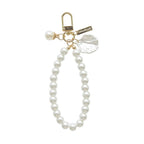 White Pearl Charm Keychain Bag Decor Accessory - DiyGiftly