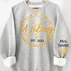 gifts for wife Wifey, The Only One You Need - Couple Personalized Custom Unisex Sweatshirt With Design On Sleeve - Gift For