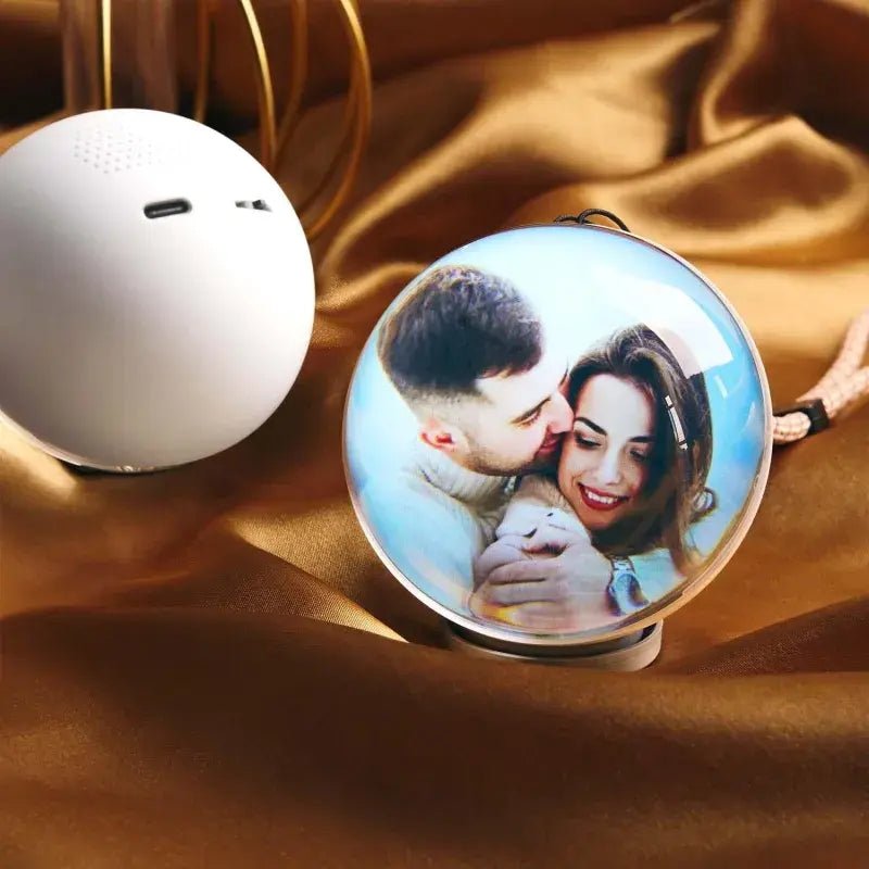 WiFi Version Mobile App Direct Video & Photo Transfer Playable Glass Globe Christmas Gift Birthday Gift (Production time: 10 - 20 days) - DiyGiftly