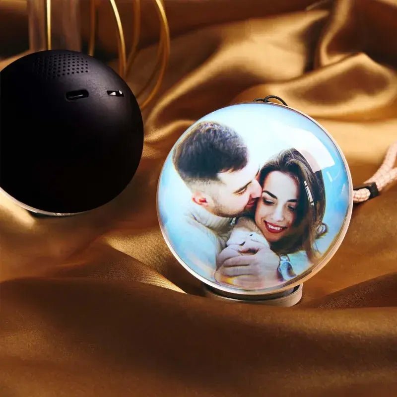 WiFi Version Mobile App Direct Video & Photo Transfer Playable Glass Globe Christmas Gift Birthday Gift (Production time: 10 - 20 days) - DiyGiftly