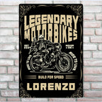 Wild Motorcycle Tour - Personalized Skeleton Knight Metal Sign - Gift For Skeleton Lovers 746588 - 746594 - DiyGiftly