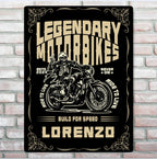 Wild Motorcycle Tour - Personalized Skeleton Knight Metal Sign - Gift For Skeleton Lovers 746588 - 746594 - DiyGiftly