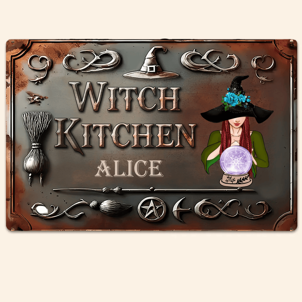 Witch House - Personalized Witch Rectangle Metal Sign 736203 - 736311 - DiyGiftly
