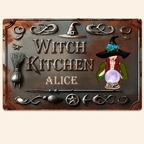 Witch House - Personalized Witch Rectangle Metal Sign 736203 - 736311 - DiyGiftly