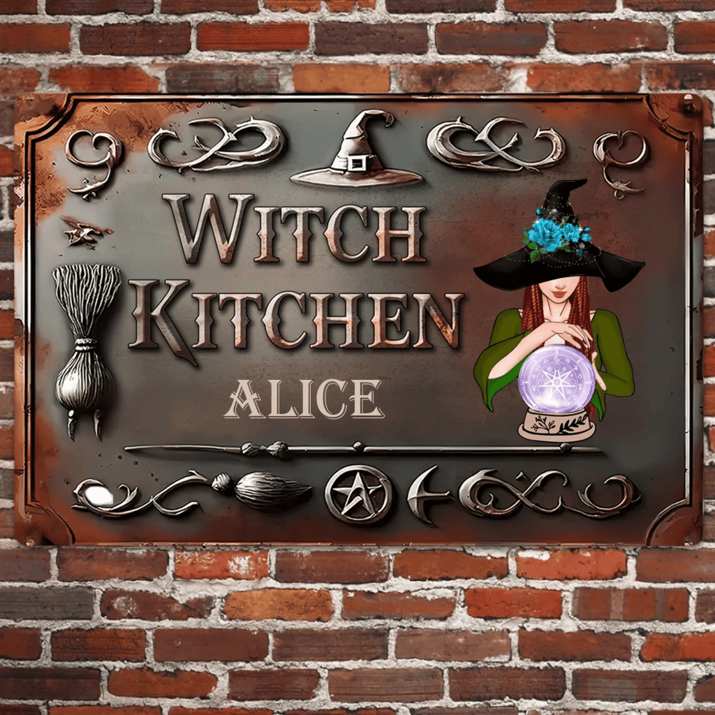 Witch House - Personalized Witch Rectangle Metal Sign 736203 - 736311 - DiyGiftly