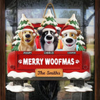 Wooden Custom Sign – Personalized Gift for Dog Moms/Dads – Funny “Merry Woofmas” Edition 1055474 - DiyGiftly