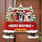 Wooden Custom Sign – Personalized Gift for Dog Moms/Dads – Funny “Merry Woofmas” Edition 1055474 - DiyGiftly
