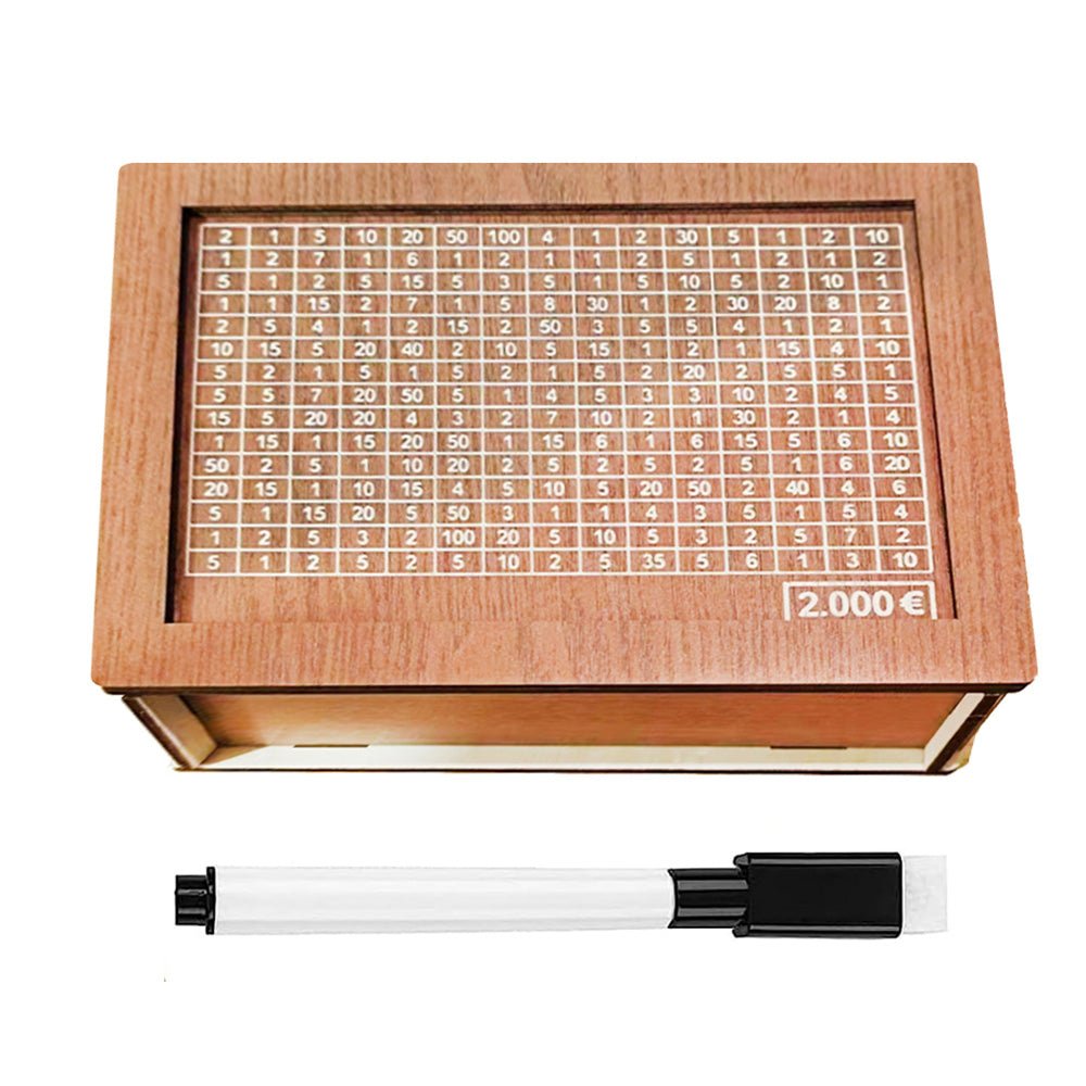 Wooden Money Box Reusable Money Box with Counter Piggy Bank for Adults Kids - DiyGiftly