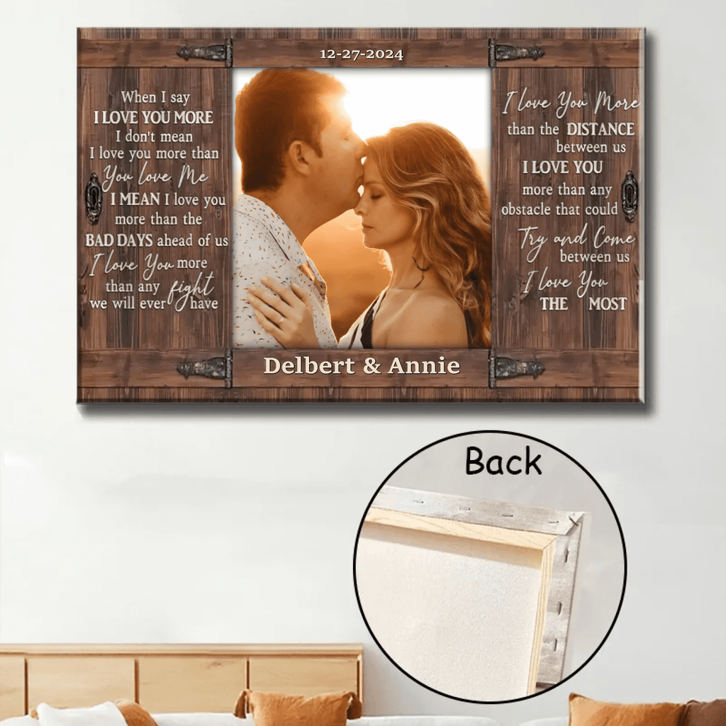 Wooden Window Rustic Canvas Wall Art Anniversary Gift For Him 761169 - DiyGiftly