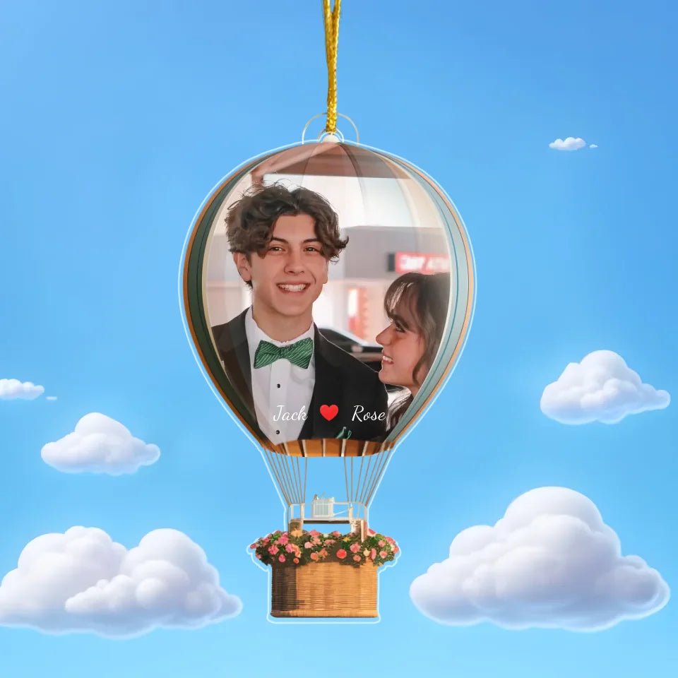You and l Freeze this moment - Personalized hot air balloon Acrylic Ornamen - Gift for wife, husband and couple 737027 - DiyGiftly