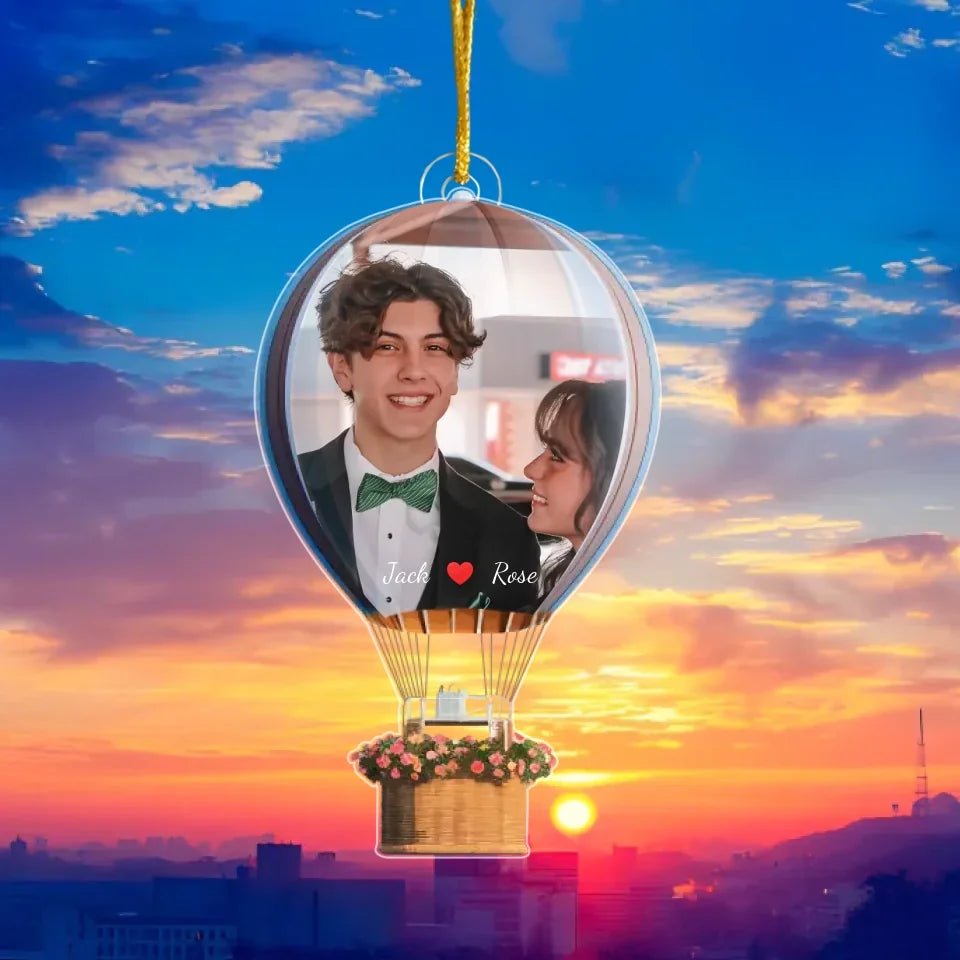 You and l Freeze this moment - Personalized hot air balloon Acrylic Ornamen - Gift for wife, husband and couple 737027 - DiyGiftly