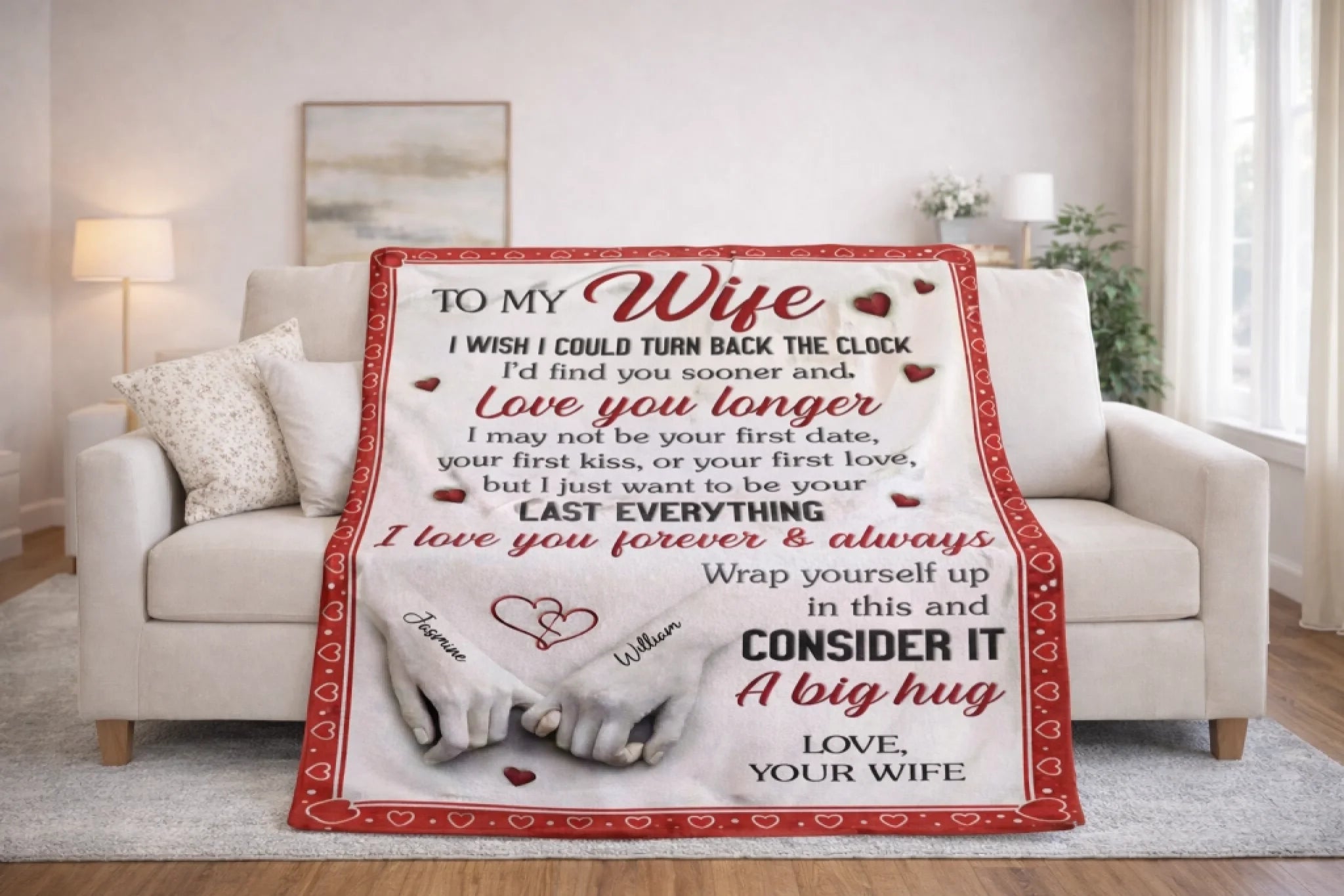 You And Me Feels Right - Custom Blanket, Personalized Anniversary Wedding Gift for Husband & Wife 1098807 - DiyGiftly