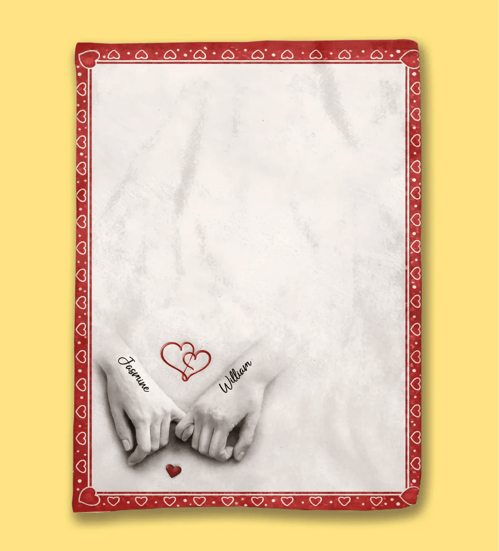 You And Me Feels Right - Custom Blanket, Personalized Anniversary Wedding Gift for Husband & Wife 1098807 - DiyGiftly