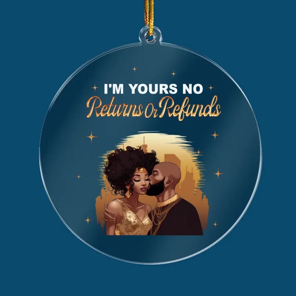 You And Me We Got This Black African Couple - Personalized Circle Acrylic Photo Ornament 685967 - DiyGiftly