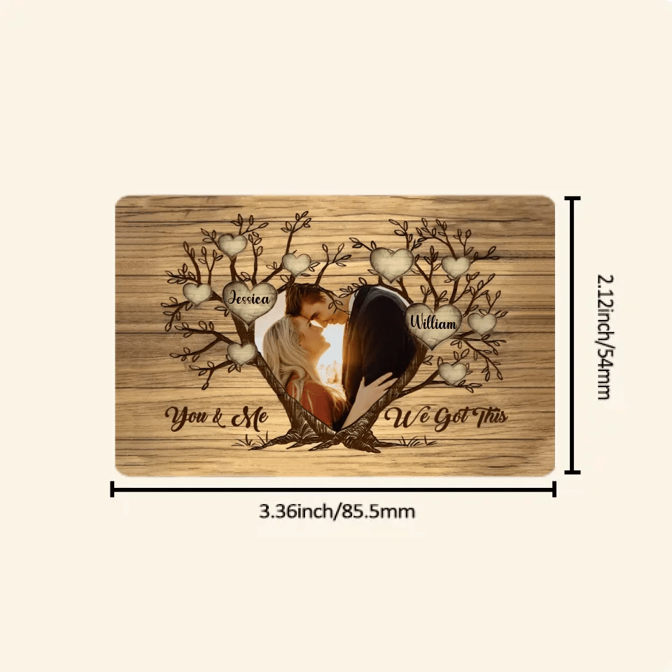You And Me We Got This - Personalized Family Wallet Card 741842 - Q - DiyGiftly
