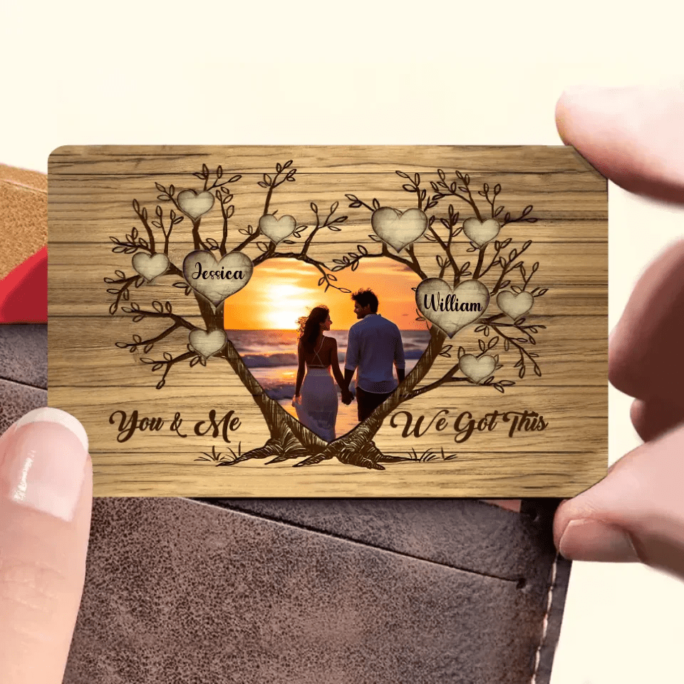 You And Me We Got This - Personalized Family Wallet Card 741842 - Q - DiyGiftly