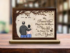 You Are Mine - Personalized Custom 2 - Layer Wood Plaque With Flat Base 750584 - DiyGiftly