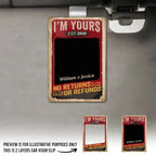 You Are Mine - Personalized Custom Car Visor Clip 752902 - DiyGiftly