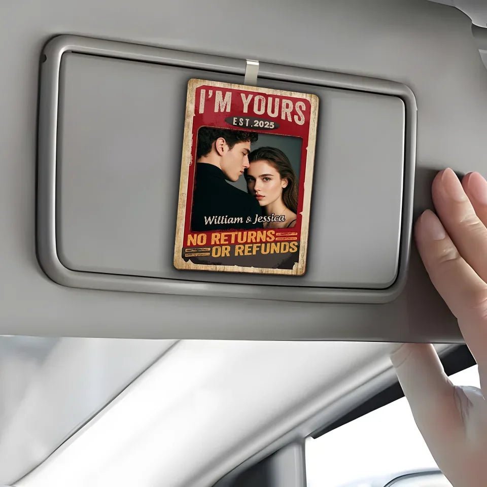 You Are Mine - Personalized Custom Car Visor Clip 752902 - DiyGiftly