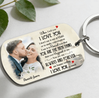 gifts for wife You Are My Happy Ending - Personalized Keychain, Custom Photo and Name Keepsake, Everyday Carry Love Token, Me