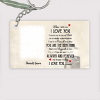 gifts for wife You Are My Happy Ending - Personalized Keychain, Custom Photo and Name Keepsake, Everyday Carry Love Token, Me