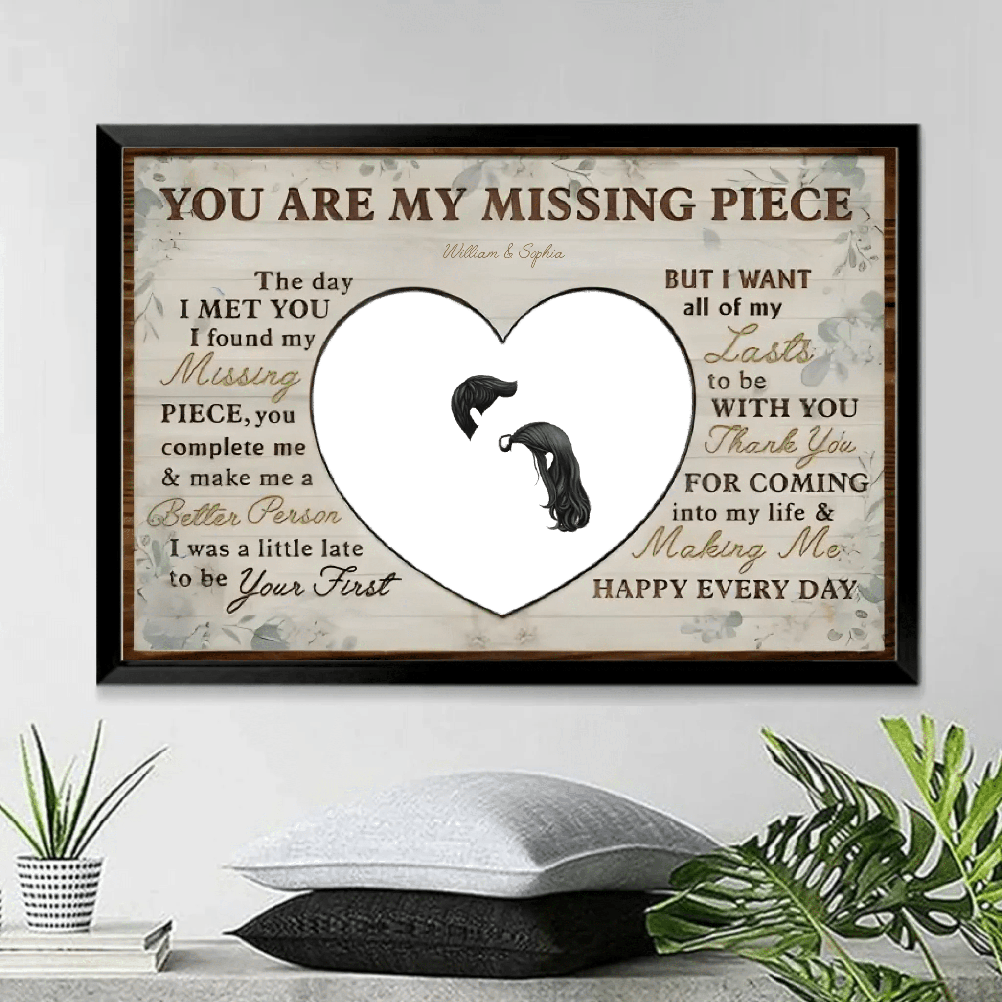 You Are My Missing Piece - Anniversary, Birthday, Home Decor Gift For Spouse, Lover, Husband, Wife, Couple - Personalized Custom Poster 750636 - 750678 - DiyGiftly