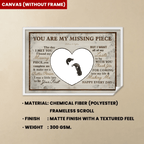 You Are My Missing Piece - Anniversary, Birthday, Home Decor Gift For Spouse, Lover, Husband, Wife, Couple - Personalized Custom Poster 750636 - 750678 - DiyGiftly