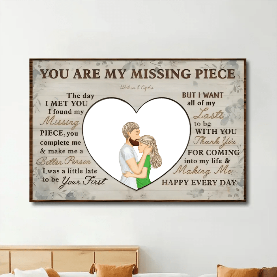 You Are My Missing Piece - Anniversary, Birthday, Home Decor Gift For Spouse, Lover, Husband, Wife, Couple - Personalized Custom Poster 750636 - 750678 - DiyGiftly