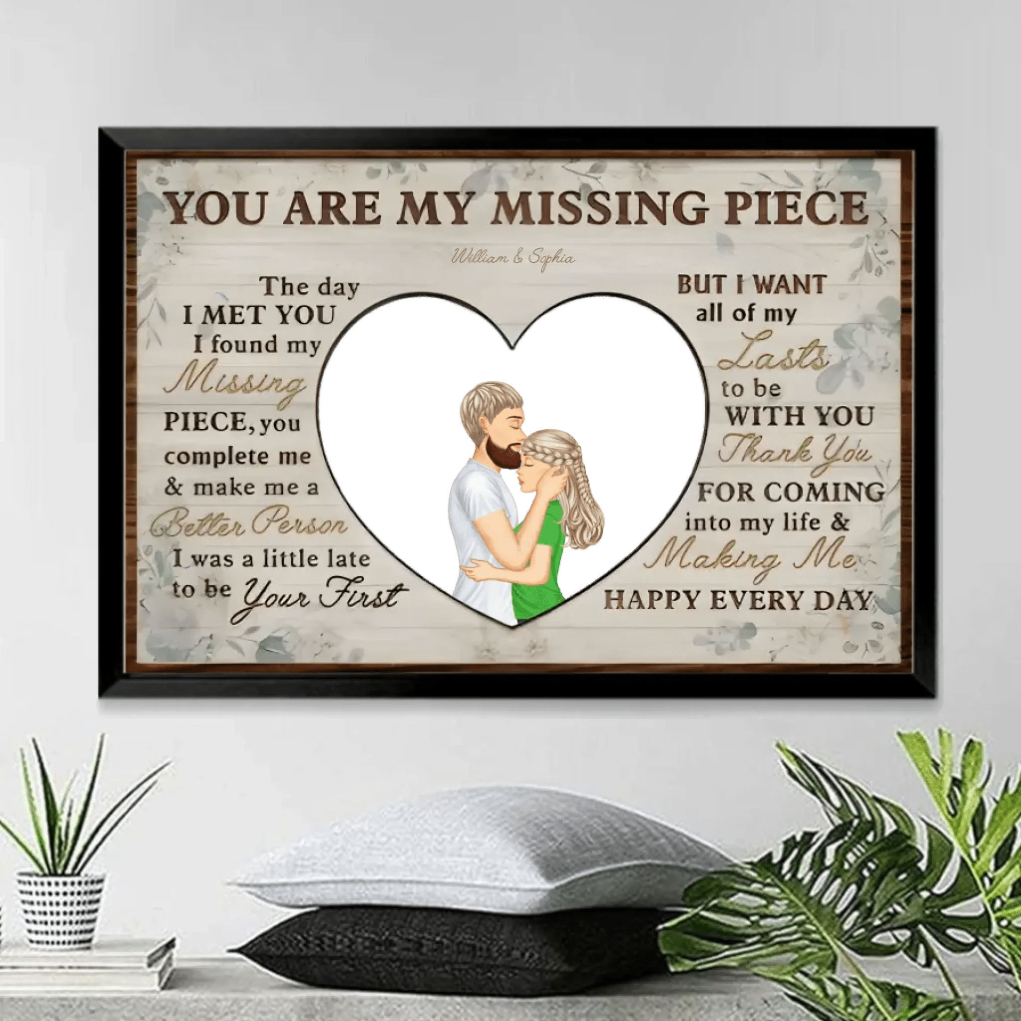 You Are My Missing Piece - Anniversary, Birthday, Home Decor Gift For Spouse, Lover, Husband, Wife, Couple - Personalized Custom Poster 750636 - 750678 - DiyGiftly